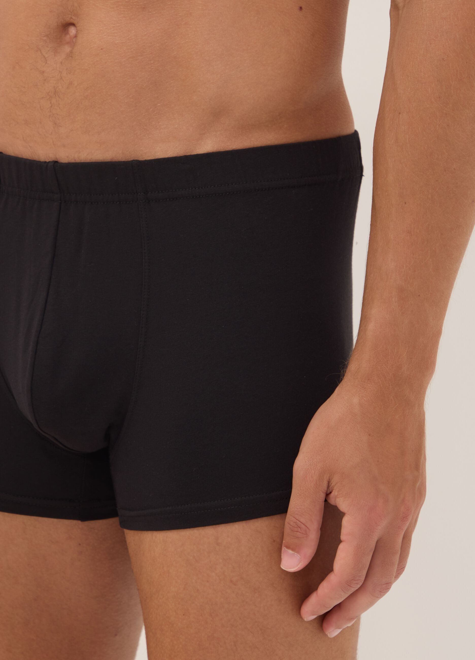 5er-Pack schwarze Boxershorts aus Bio-Baumwolle