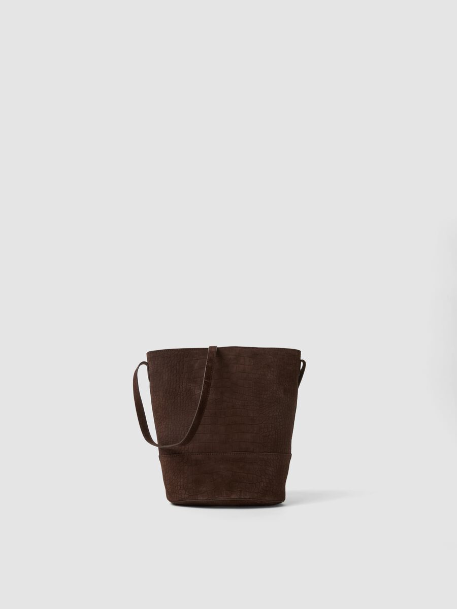 Brown genuine leather bag_1