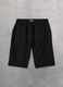 100% Linen Shorts Black_5