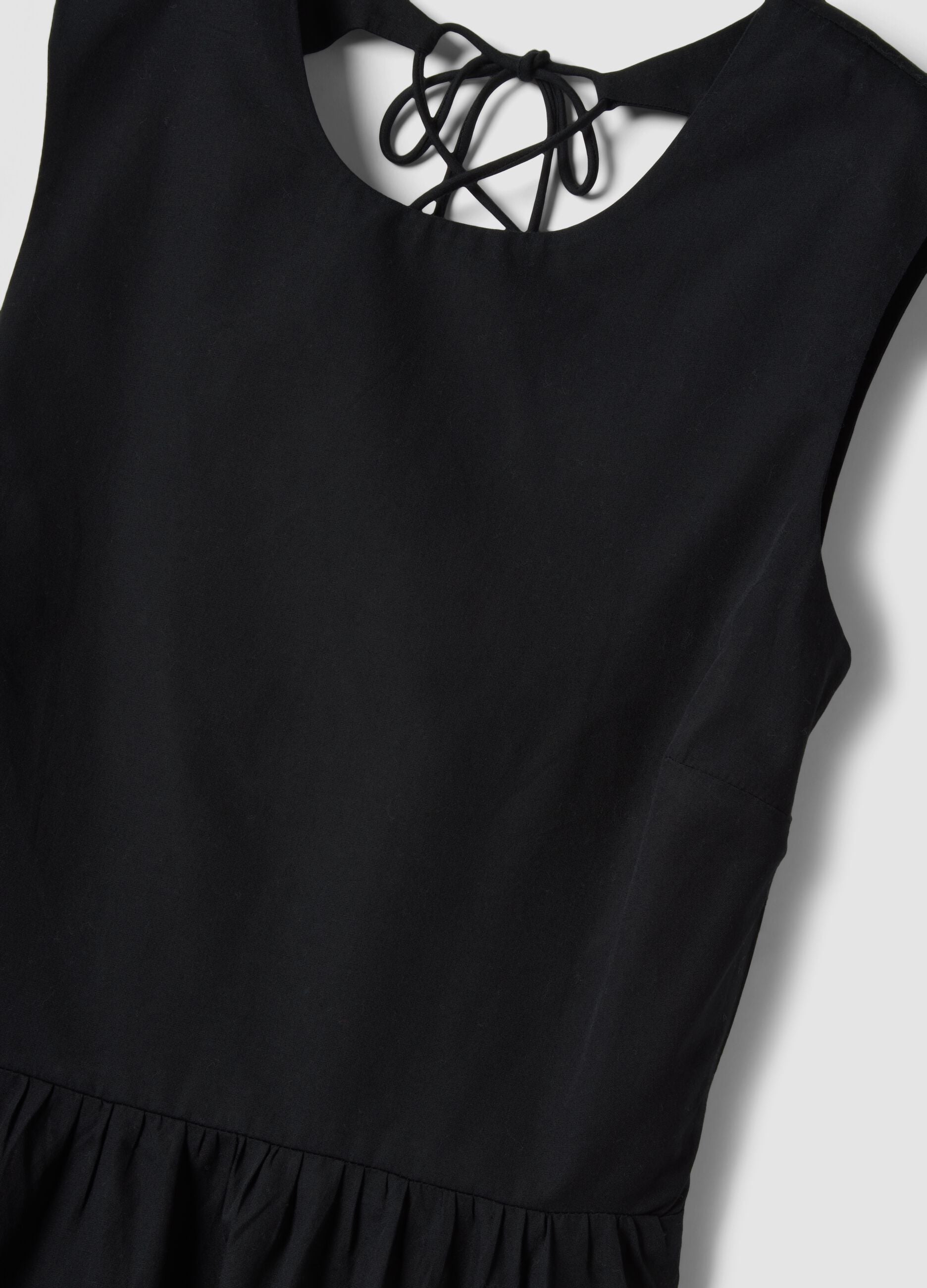 Black pure cotton maxi dress