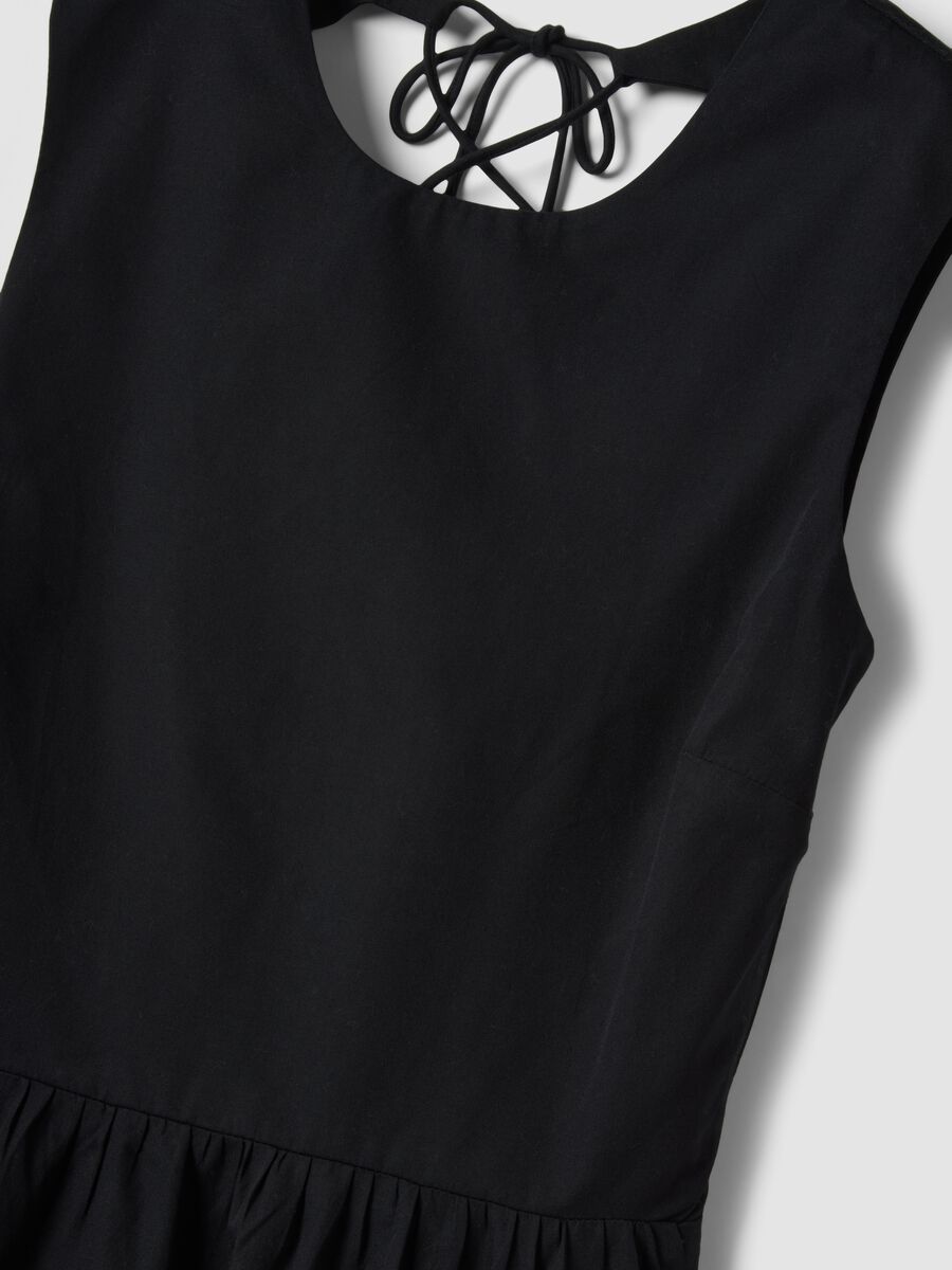 Black pure cotton maxi dress_5