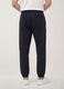 Navy blue relaxed-fit stretch joggers_2