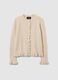 Beige wool blend cardigan_4