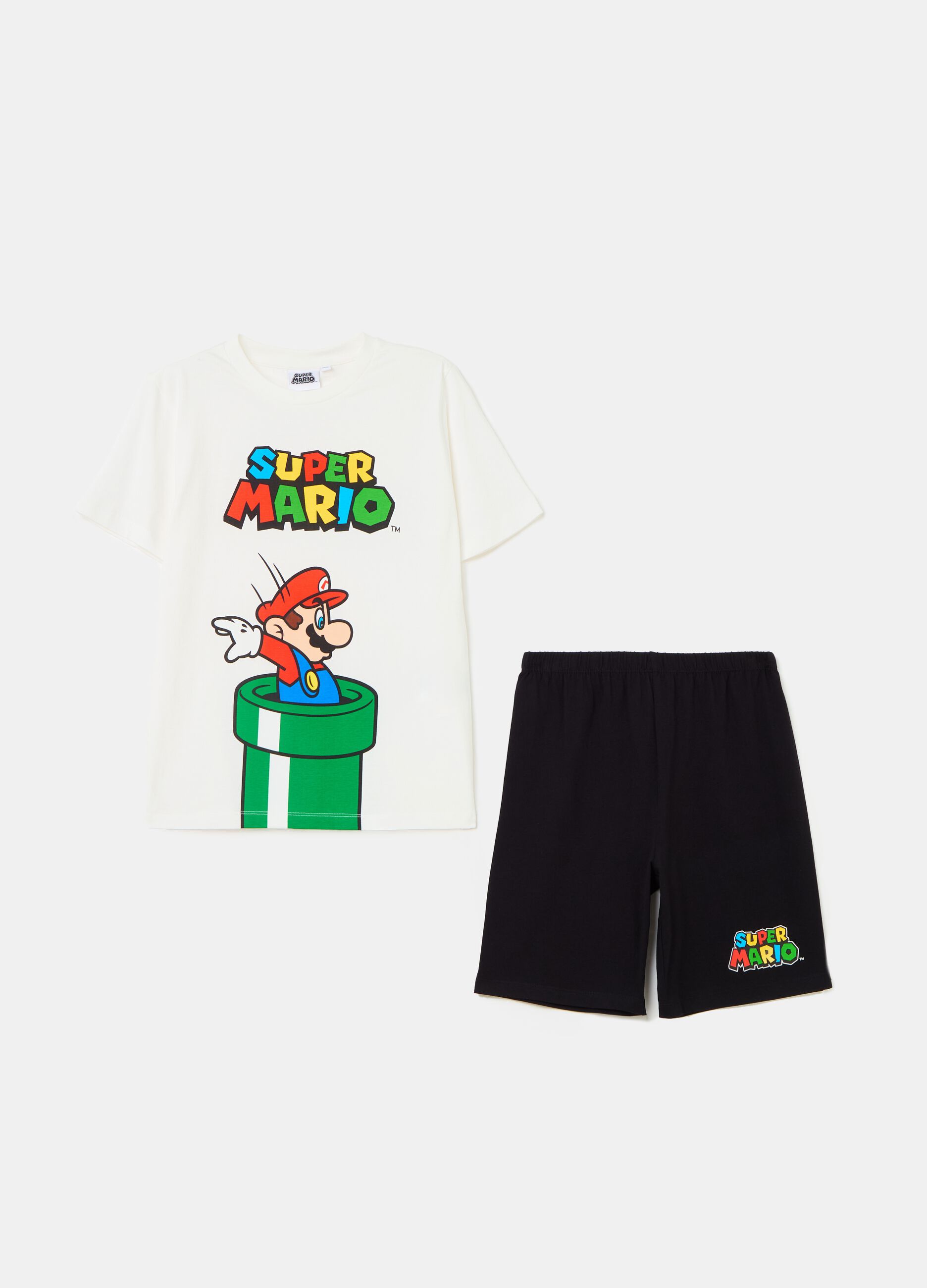 Organic cotton pyjamas with Super Mario™ print