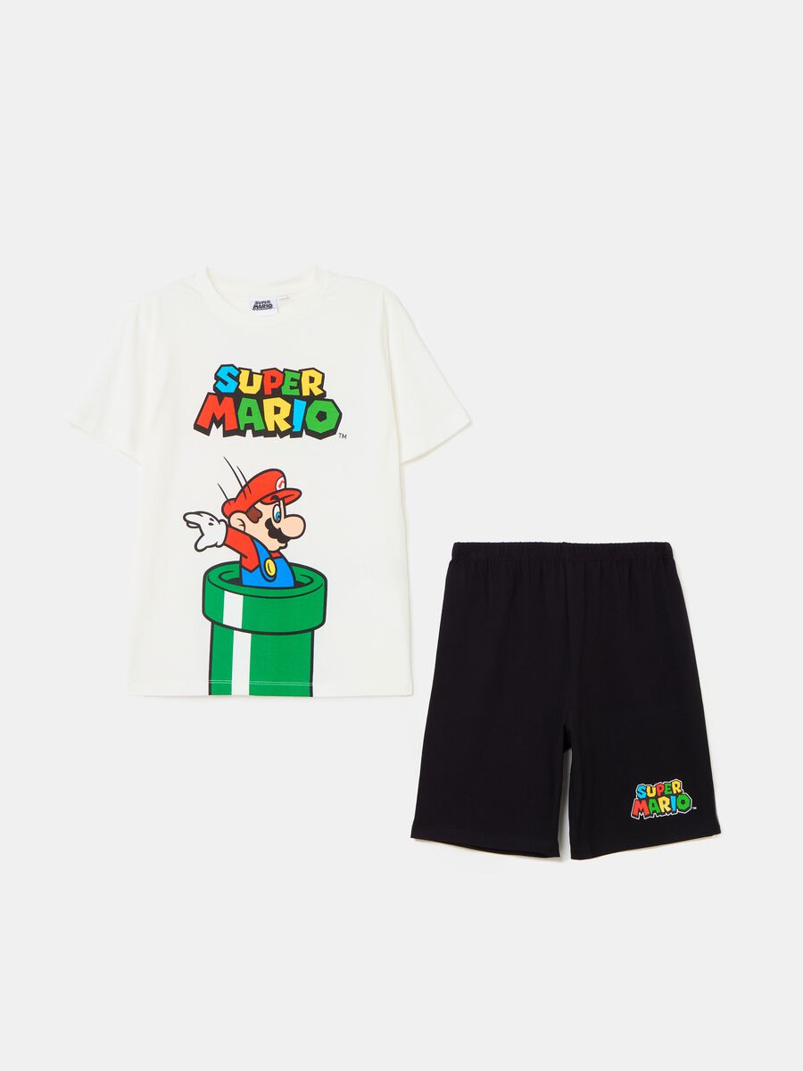Pijama de algodón orgánico estampado Super Mario™_0