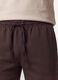 Braune Shorts aus Baumwollmix mit elastischem Bund, Regular Fit_2