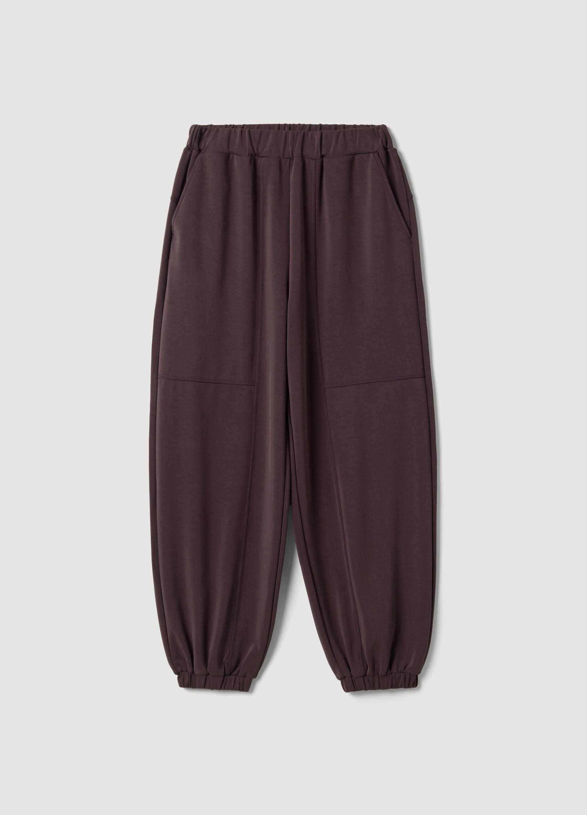 Pantaloni sportivi viola in tessuto soft-touch ALTAVIA STUDIO
