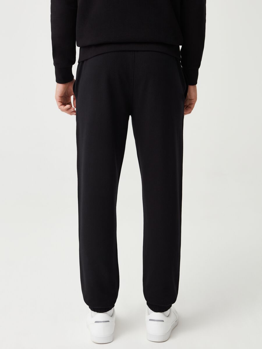 Stretch fleece joggers with drawstring_2