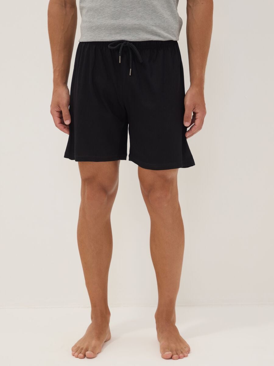 2er-Pack mehrfarbige Pyjamashorts aus Bio-Baumwolle_1