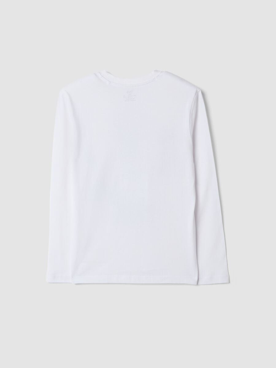 Wei&szlig;es Rundhals-T-Shirt aus reiner Bio-Baumwolle_2