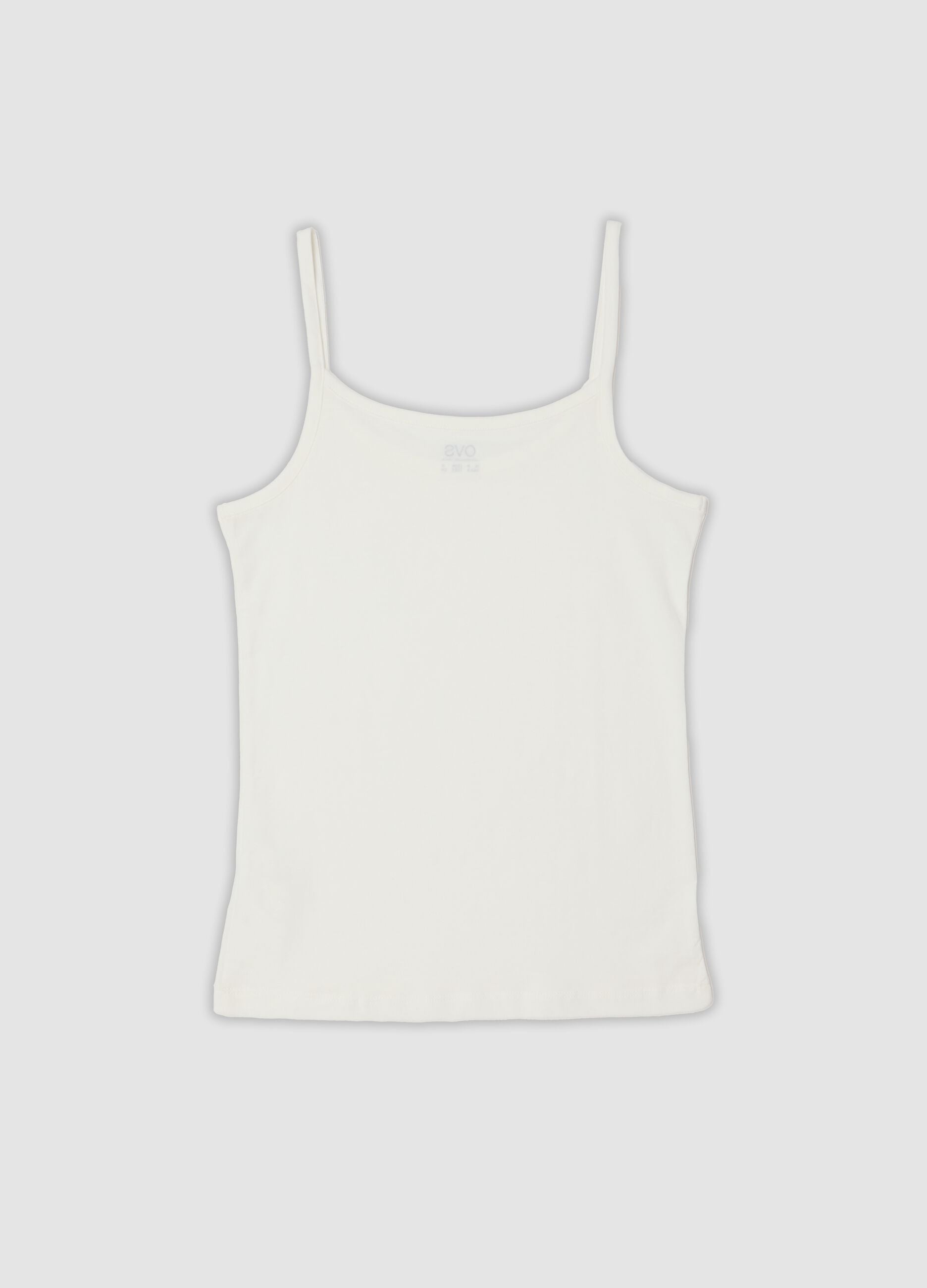 Bipack canotte bianco e grigio in cotone elasticizzato regular fit