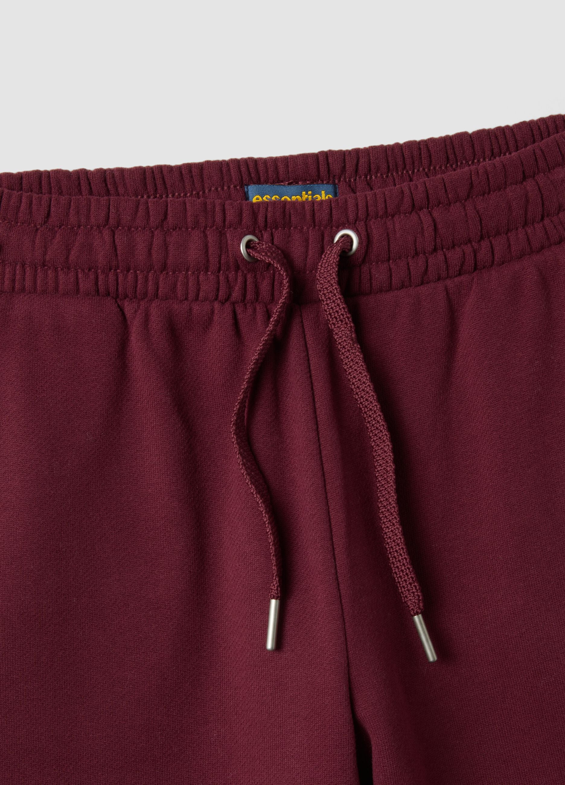 Violette Flare-Hose aus reiner Bio-Baumwolle