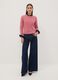 Pink cable-knit crew-neck jumper, regular fit_1