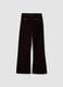 Brown flared ribbed stretch-cotton trousers_4