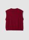 Roter Pullunder aus Wollmischung mit Rundhalsausschnitt und Oversize-Fit_2
