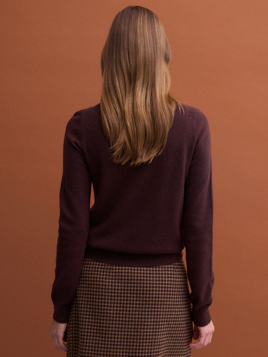 Brown pure wool crew-neck jumper_3