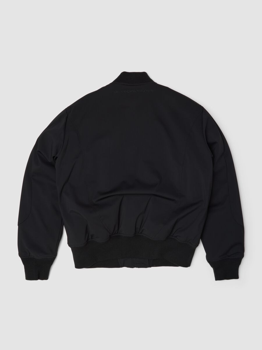 Nylon Bomber Jacket Black_1