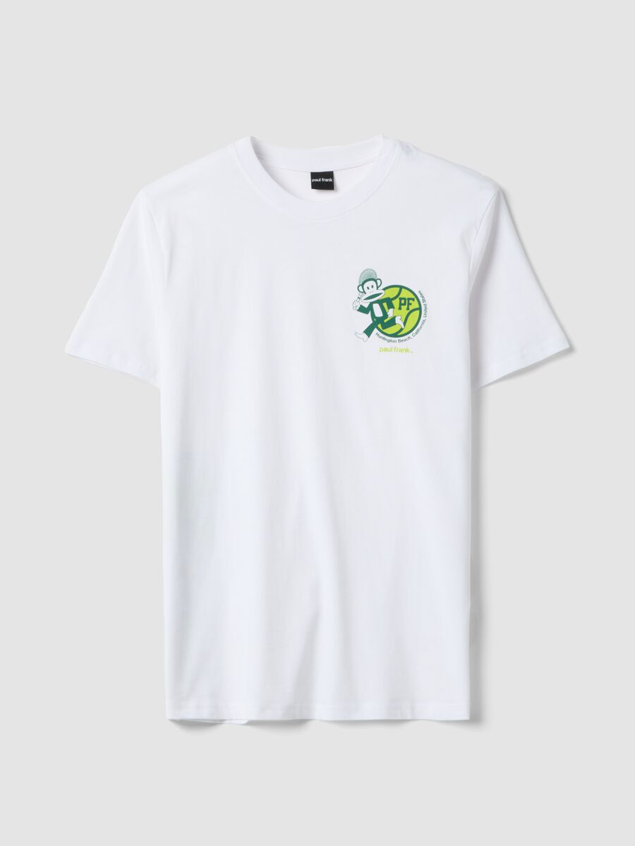 Wei&szlig;es T-Shirt aus reiner Baumwolle mit Paul-Frank-Print, Regular Fit_4