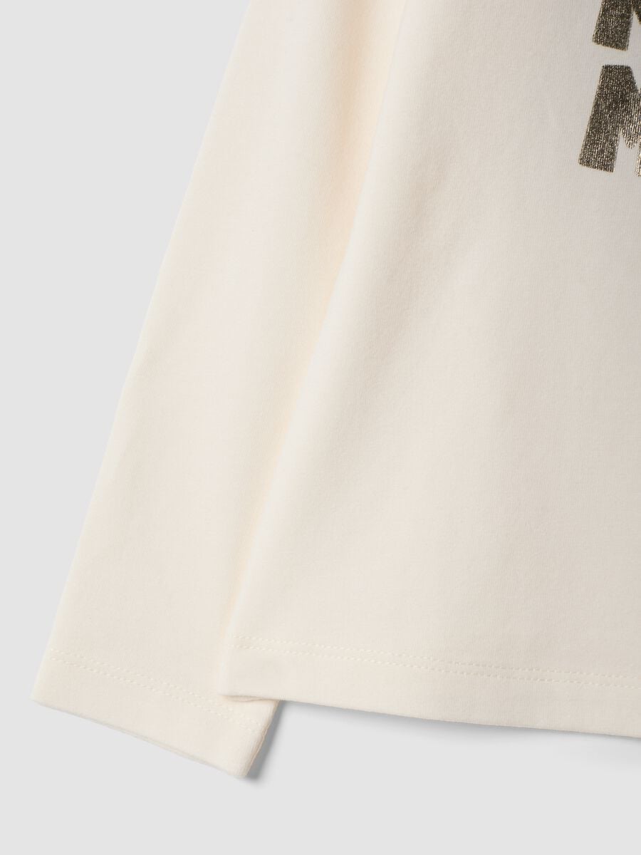White stretch cotton Minnie print top_3