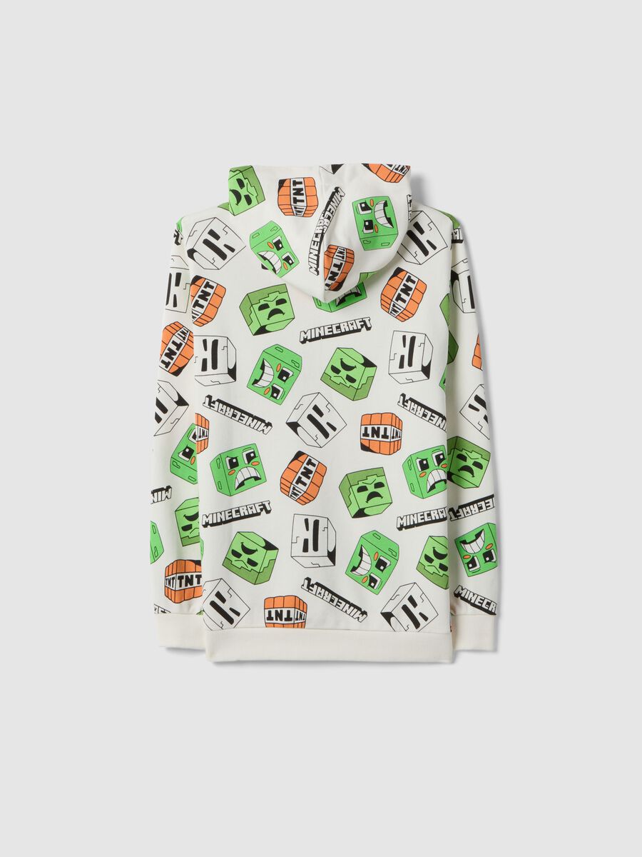 Multicolour cotton blend Minecraft hoodie for boys_4