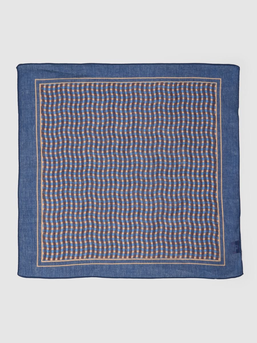 Multicolour Checked Pure Cotton Scarf_1