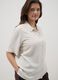 White viscose-linen blend shirt, regular fit_0