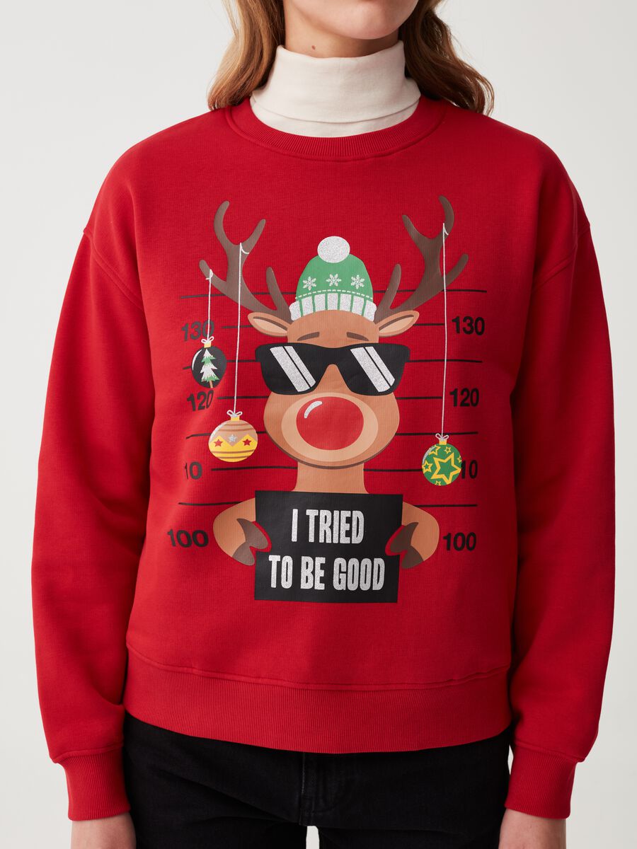 Sweatshirt with glitter Rudolph the red nosed reindeer_3