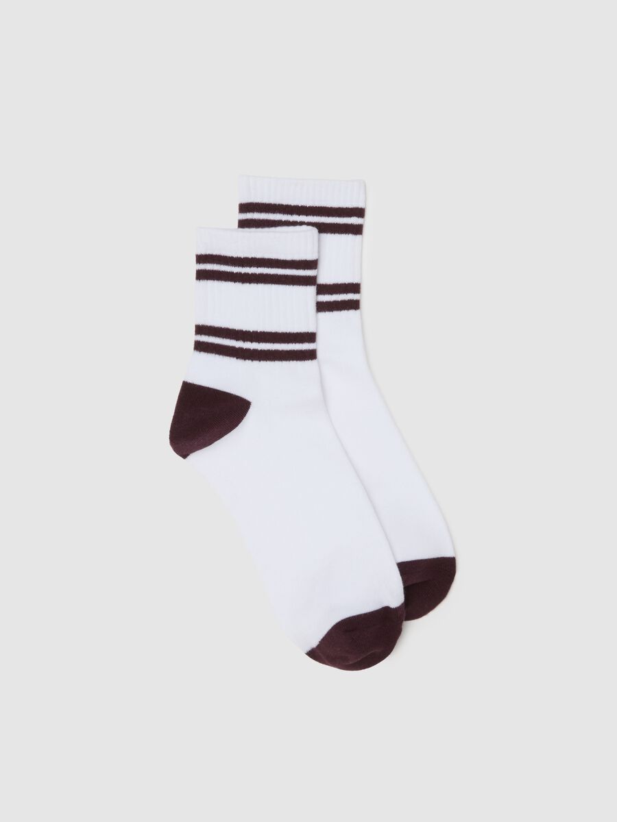 White socks with black stripes_0