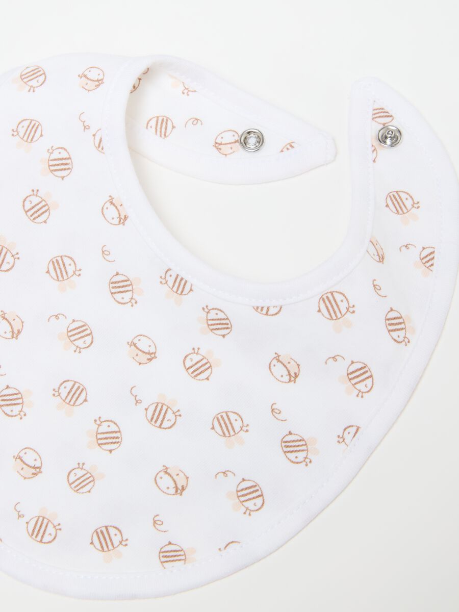 Two-pack cotton bibs with print_2