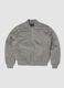 Faux Suede Bomber Jacket Light Grey_0