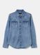 Western shirt in denim with pearl buttons_4