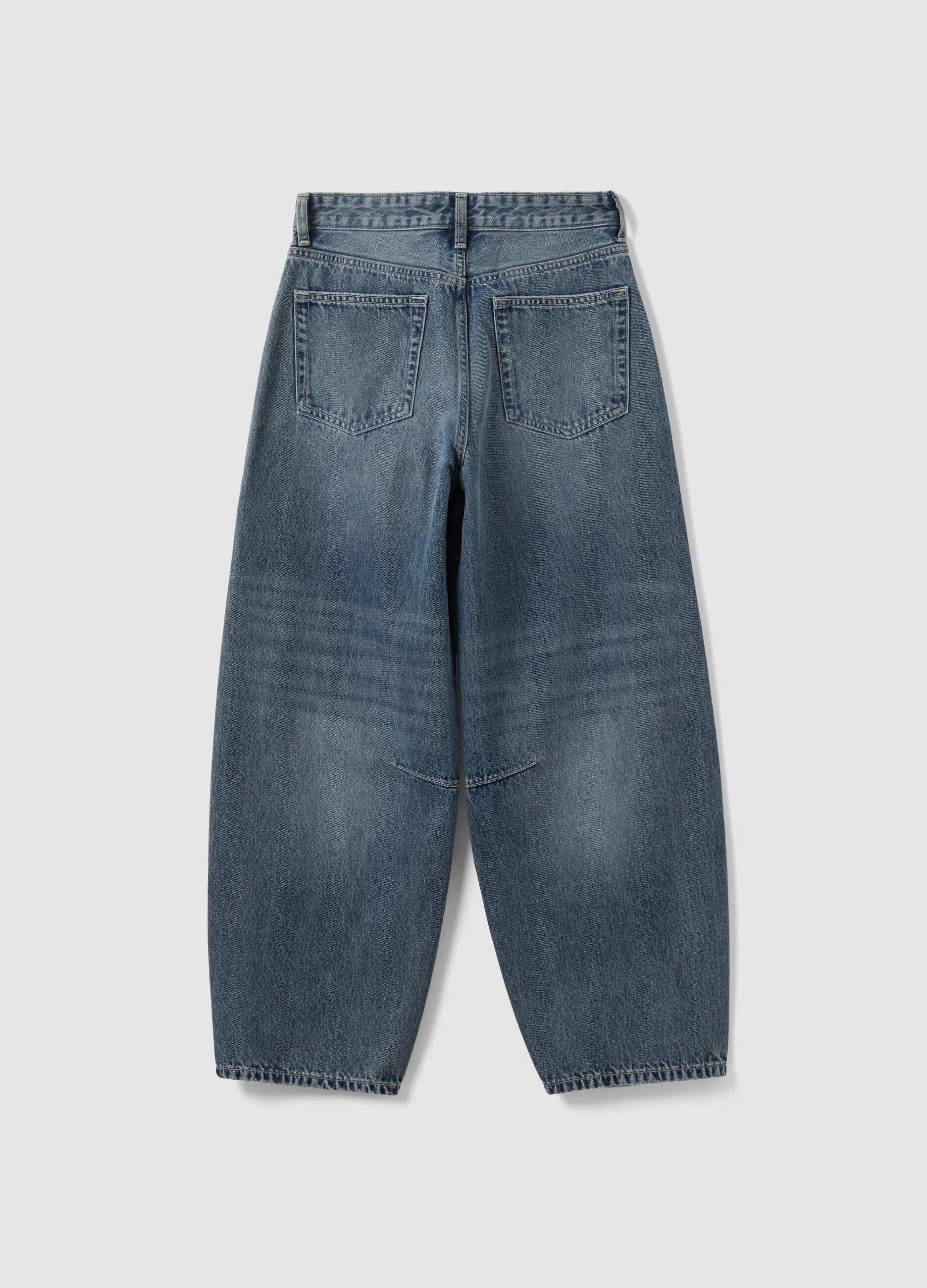 Balloon-Fit-Jeans aus Denim aus reiner Baumwolle