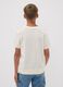 T-shirt bege infantil em algod&atilde;o puro regular fit com estampas_2