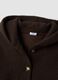 Brown regular-fit coat with hood and buttons_1