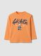 Oranges Oversized-T-Shirt aus reiner Baumwolle mit Skate-Print f&uuml;r Jungen_0