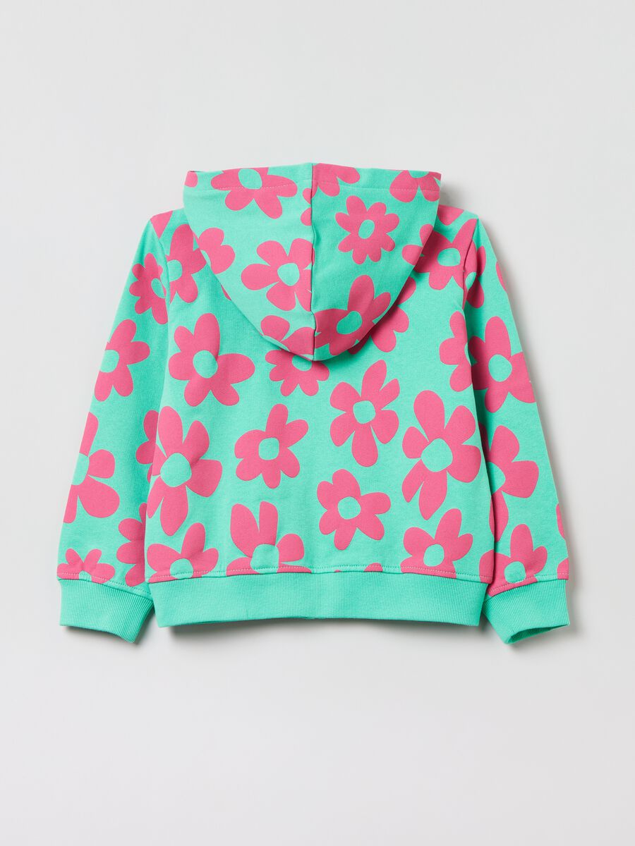 Cotton full-zip sweatshirt with print_1