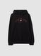 Black cotton-blend hoodie_0