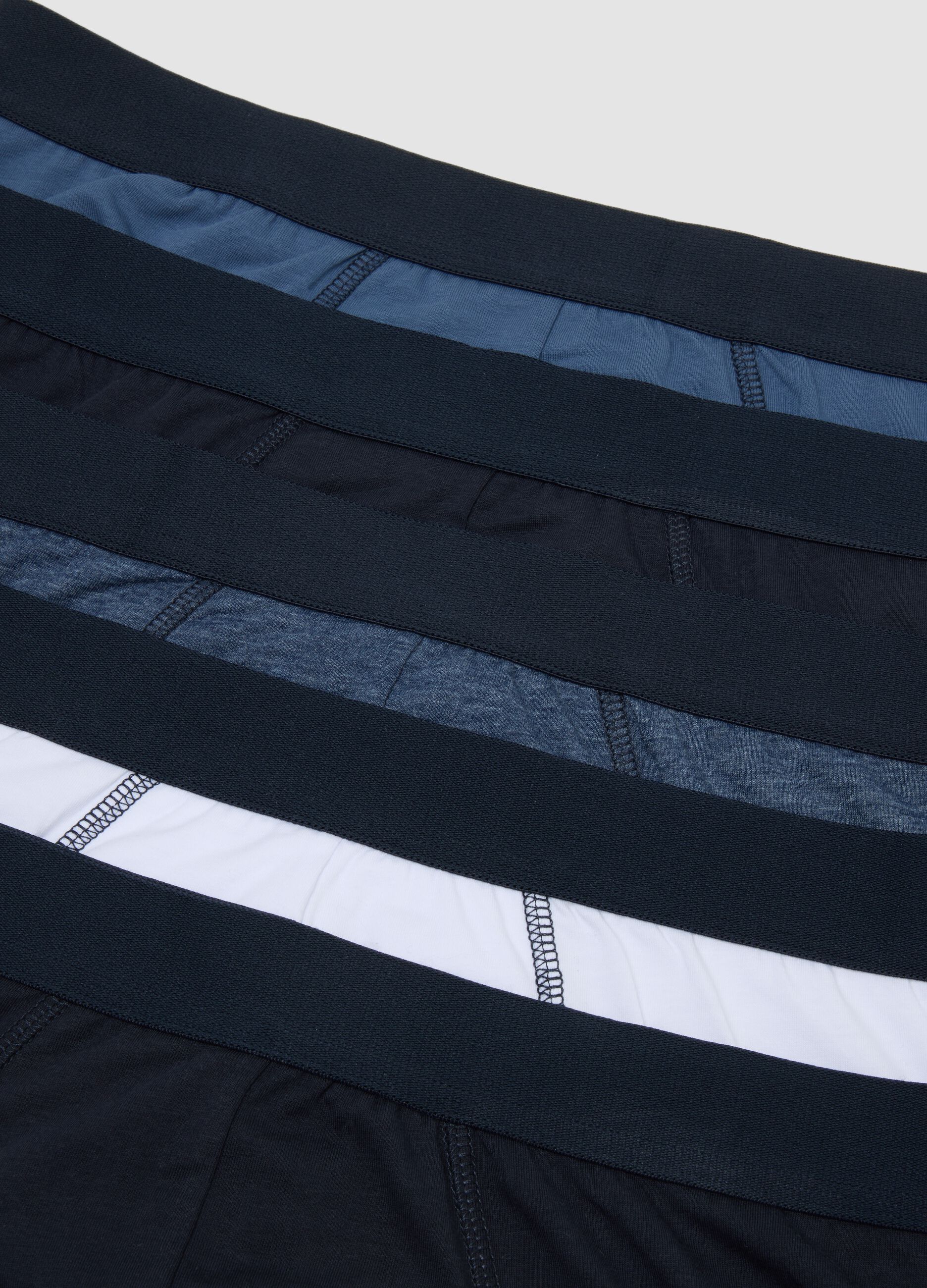 Pack of five multicolour stretch-cotton briefs