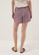 Purple stretch cotton shorts_2