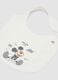 2-pack of white organic cotton bibs with Mickey print_2