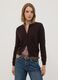 Brown wool-blend crew-neck cardigan_2