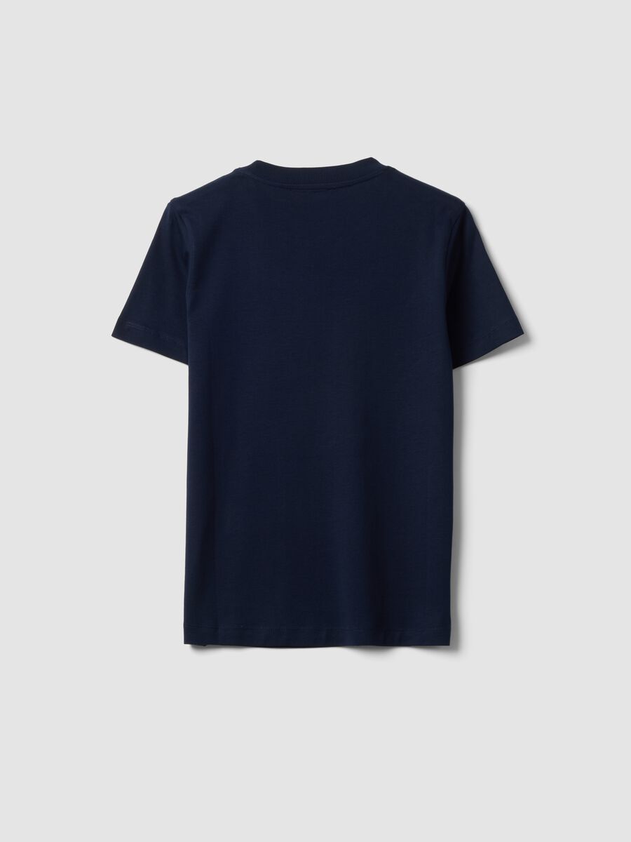 Blue Supima cotton short-sleeve regular-fit T-shirt_5