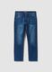 Blue stretch cotton comfort-fit jeans_4