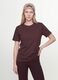 Braunes T-Shirt aus reiner Bio-Baumwolle mit Rundhalsausschnitt, Regular Fit_2