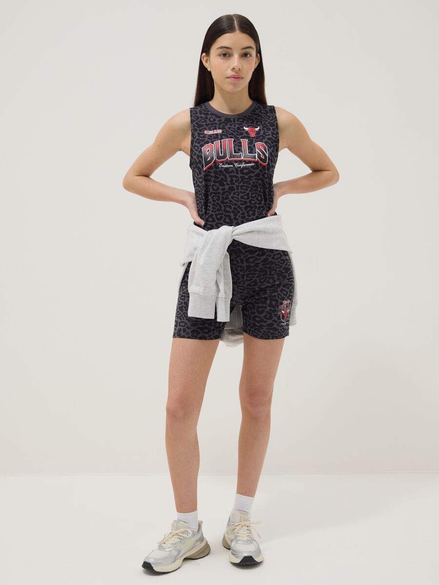 Schwarze High-Waist-Shorts aus Stretch-Baumwolle_0