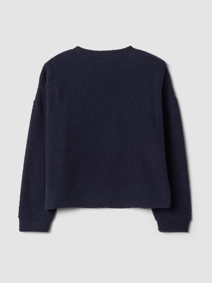 Blue stretch-fabric crew-neck pyjamas_6