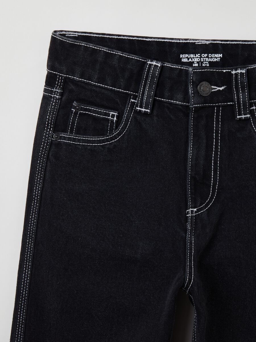 Five-pocket,straight-fit jeans_2