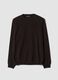 Brown pure wool crew-neck jumper, regular fit_0