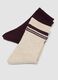 Three-pack of multicolour striped socks in stretch organic cotton_2