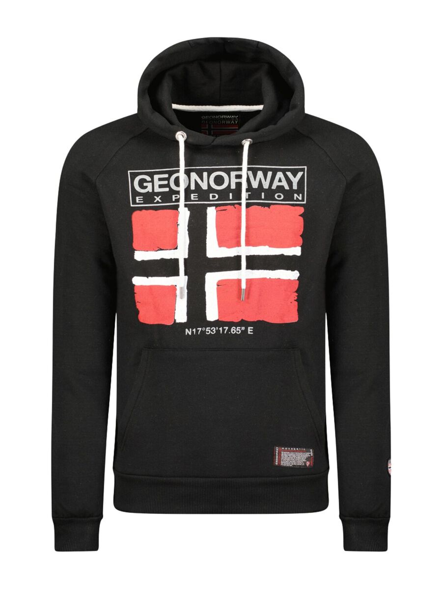 GEOGRAPHICAL NORWAY Man's Black Geographical Norway fleece polar